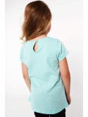 Mädchenbluse mit Pfau, Mint NDZ8195 – Online-Shop – Boutique